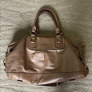 Coach Champagne Leather Handbag